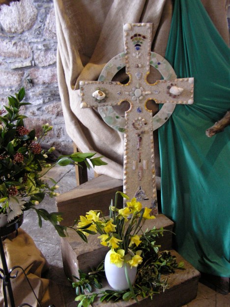 Celtic cross Iona Abbey