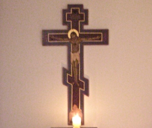 Cross and candle