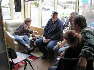 Gathering at Romana Lee Cafe in Stanwood