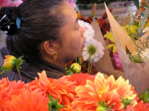 Flower seller - Pike Place market