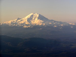Mt Rainier from the air